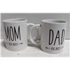 Image 1 : SET OF 2 COFFE MUGS - PREGNACY PARENTS TO BE