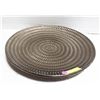 Image 1 : METALLIC DECORATIVE CERAMIC PLATE 16" DIAMETER
