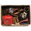 Image 1 : ZEBRA CIGARETT CASE, RED LEATHER ROUND PURSE,