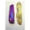 Image 1 : 16)  LOT OF 2 QUARTZ  CHAKRA HEALING WANDS.
