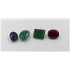 Image 1 : 45.6 CTS TOTAL EMERALD/SAPPHIRE & RUBY GEMSTONES