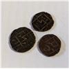 Image 2 : 1835-1910 ANTIQUE BHUTAN 1/2 RUPEE COINS