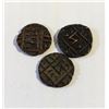 Image 1 : 1835-1910 ANTIQUE BHUTAN 1/2 RUPEE COINS
