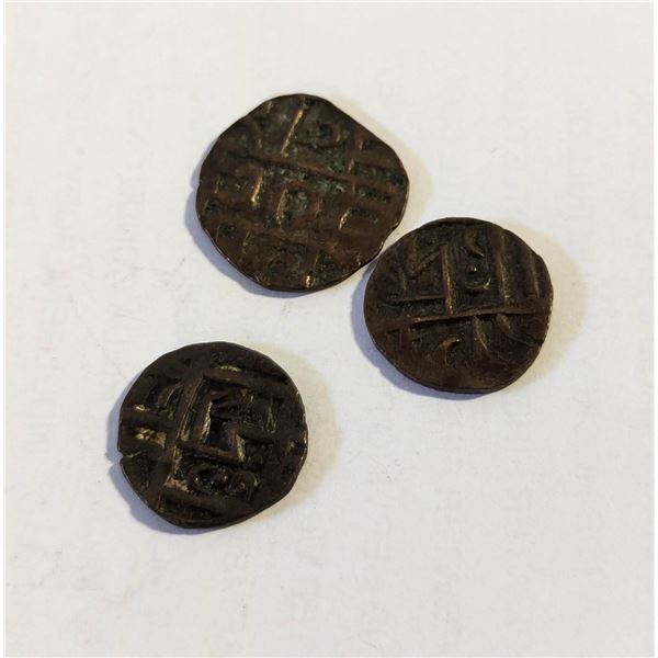 1835-1910 ANTIQUE BHUTAN 1/2 RUPEE COINS