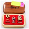 Image 1 : ESTATE RINGS ALL TOGETHER IN WOOD KEEPSAKE BOX