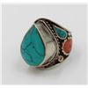 Image 1 : ESTATE MENS TORQUISE RING-ESTATE