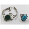 Image 1 : ESTATE TORQUISE RING & BRACELET TOGETHER-ESTATE