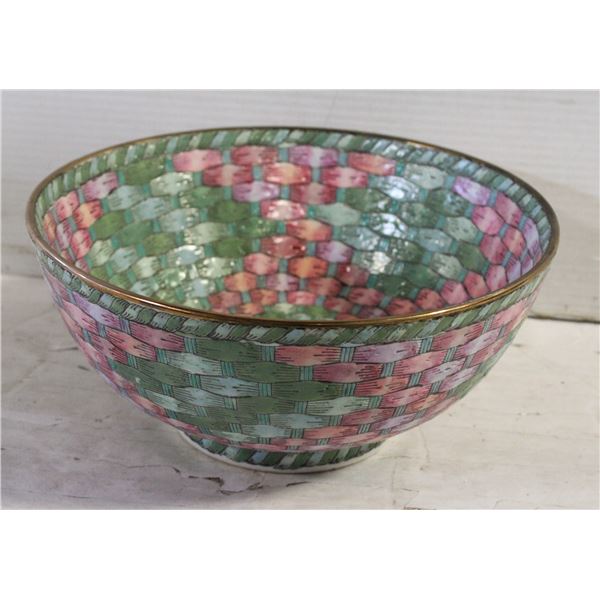 ANDREA BY SADEK BOWL WITH GOLD TRIM