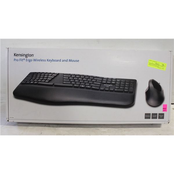 NEW KENSINGTON PRO FIT ERGO WIRELESS KEYBOARD