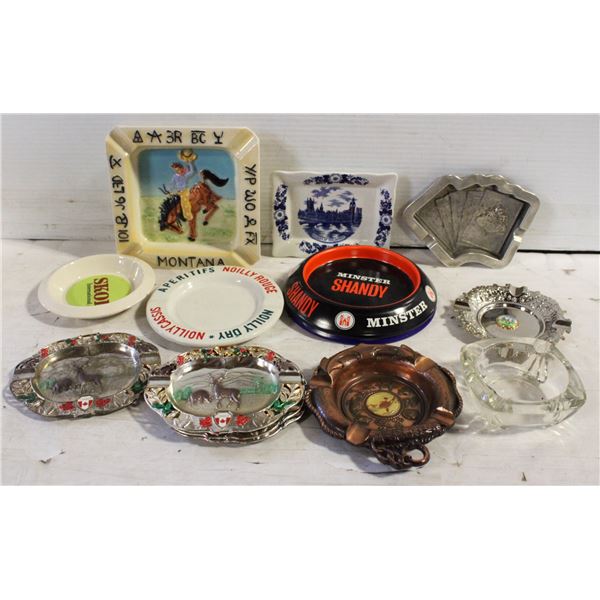 BOX OF ASHTRAYS