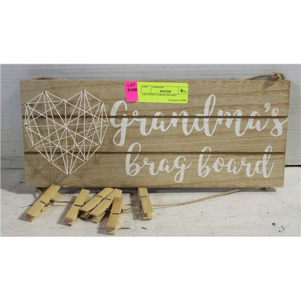 GRANDMA'S BRAG BOARD