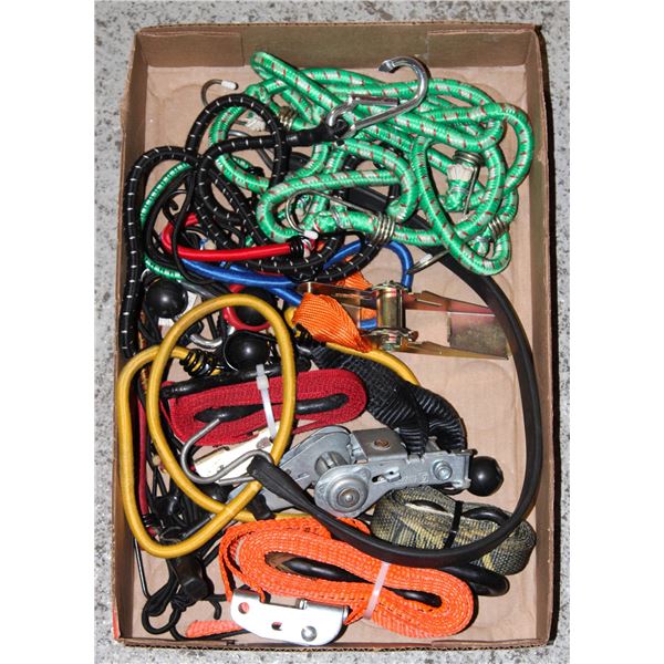 TIE DOWN STRAPS & BUNGIE CORDS