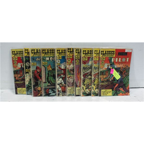 CLASSICS ILLUSTRATED LOT OF 10