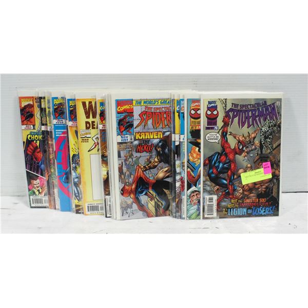 SPECTACULAR SPIDERMAN LOT OF 19