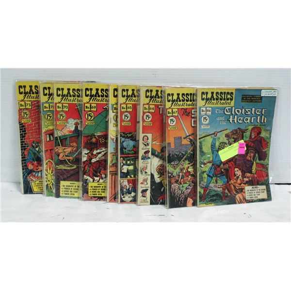 CLASSICS ILLUSTRATED LOT OF 10