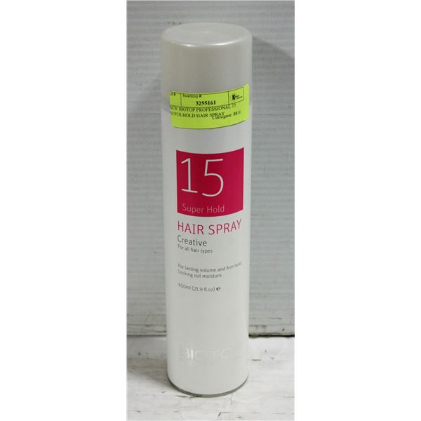 NEW BIOTOP PROFESSIONAL 15 SUPER HOLD HAIR SPRAY