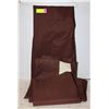 Image 1 : XL DARK BROWN PAIR OF PANEL CURTAINS