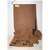 Image 1 : XL LIGHT BROWN PAIR OF PANEL CURTAINS