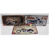 Image 1 : 3 TIN LICENSE PLATE COVERS
