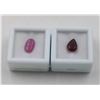 Image 1 : #161-UNTREATED GARNET 2.75CT & HEATED RED RUBY 3.0
