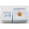 Image 1 : #172-UNHEATED OPAL 5.00CT & SKY BLUE TOPAZ 3.15CT
