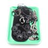Image 1 : NEW GREEN TRAY WITH 4 NEW JEWELRY PIECES - RETAIL