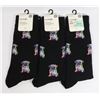 THREE NEW PAIRS OF COLOURFUL PUG THEME MENS CREW