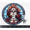 Image 1 : NEW 6" DAY OF THE DEAD WOMAN  THEME HANGING WINDOW