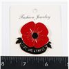 Image 1 : NEW LARGE POPPY LEAST WE FORGET BROOCH/LAPEL PIN