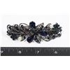 Image 1 : NEW ANTIQUE STYLE NAVY BLUE RHINESTONE FLOWER