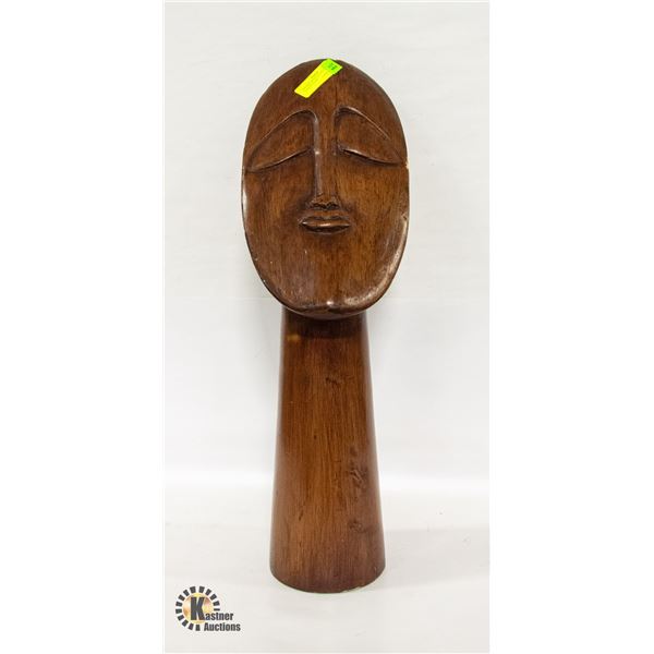 2FT TALL EASTER ISLAND WOOD CARVED FLOOR