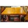 Image 1 : ART DECO DINING TABLE- 54" L X 40" W X 30" T- P