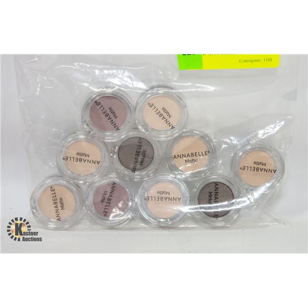 10 NEW ANNABELLE EYESHADOWS