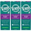 BRAND NEW 85ML X3 PACK OF TOMS OF MAINE TOOTHPASTE