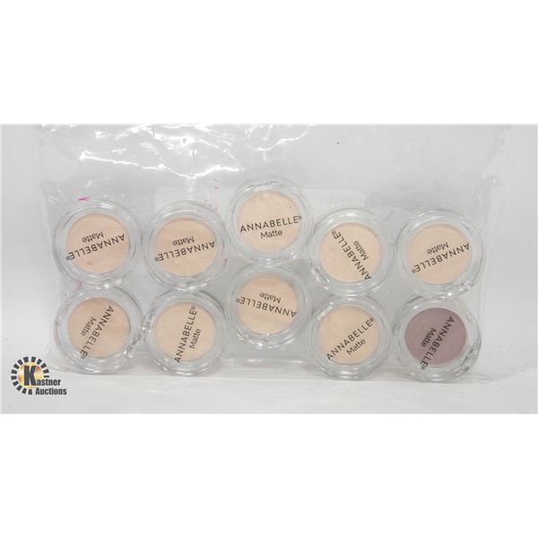 10 NEW ANNABELLE EYESHADOWS
