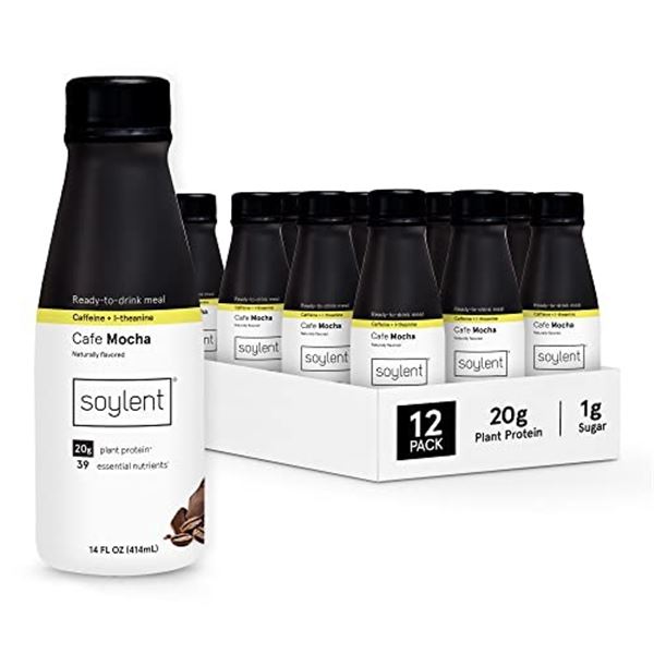 NEW CASE OF SOYLENT CAFE MOCHA MEAL REPLACEMENT