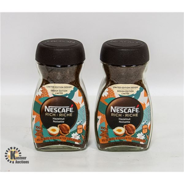 PACK WITH TWO 100G NESCAFE RICH L.E. HAZELNUT