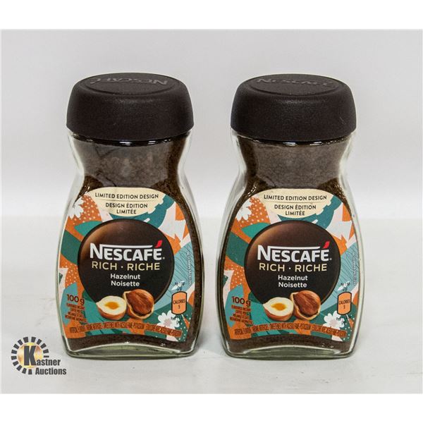 PACK WITH TWO 100G NESCAFE RICH L.E. HAZELNUT
