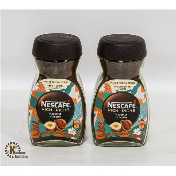 PACK WITH TWO 100G NESCAFE RICH L.E. HAZELNUT