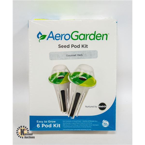 NEW AERO GARDEN GOURMET HERB 6 PACK SEED POD KIT