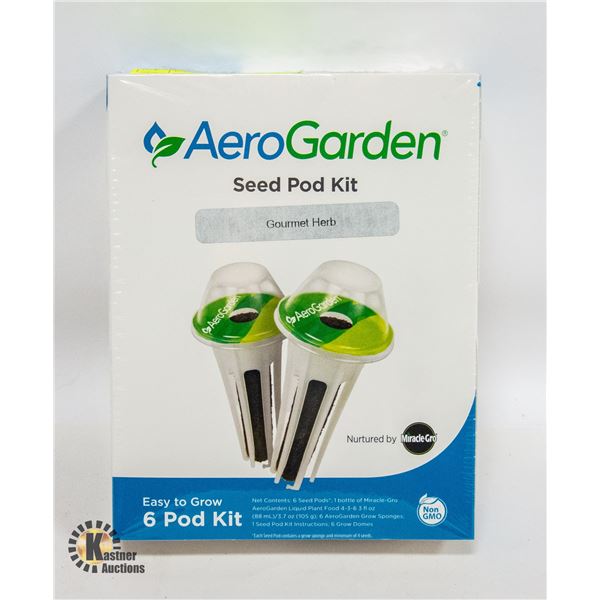 NEW AERO GARDEN GOURMET HERB 6 PACK SEED POD KIT