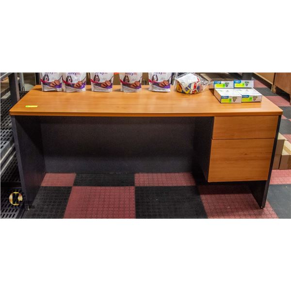 LIGHT WOOD 2-DRAWER DESK - LIGHT WOOD