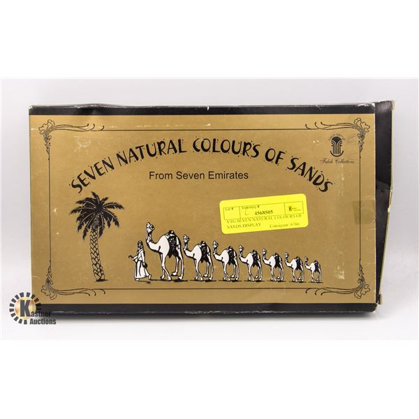 VTG SEVEN NATURAL COLOURS OF SANDS DISPLAY