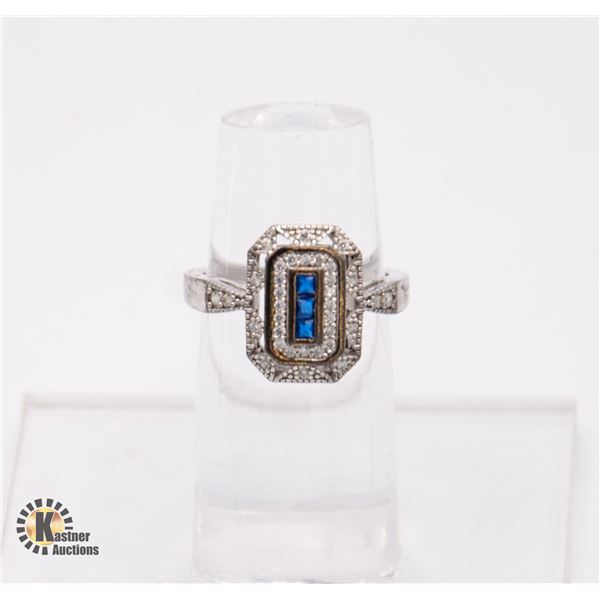 925 SILVER RING SIZE 6.75 IN CLOTH POUCH