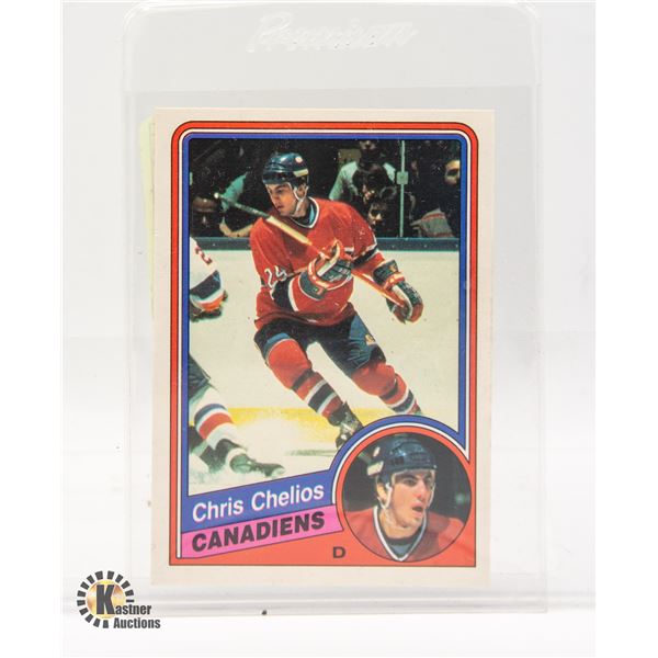 CHRIS CHELIOS O-PEE-CHEE ROOKIE CARD