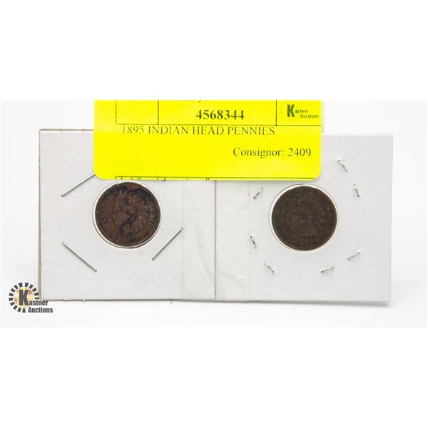 1895 INDIAN HEAD PENNIES