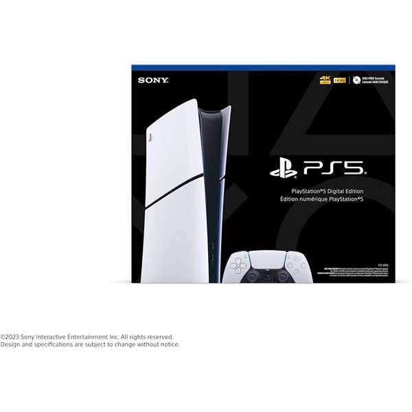 NEW IN BOX SONY PS5 DIGITAL EDITION 4K, 120HTZ,