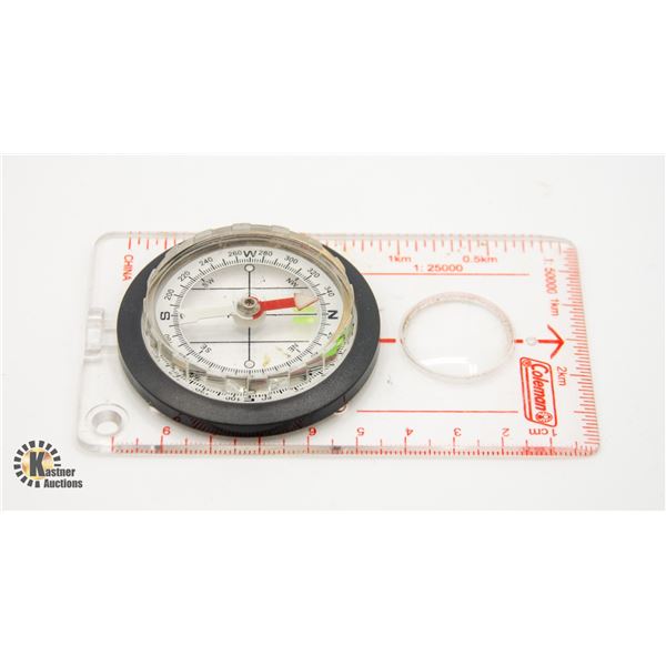 COLEMAN COMPASS WITH RULER