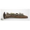 Image 1 : CUSTOM MADE DISPLAY ON ANTIQUE RAILROAD SPIKE