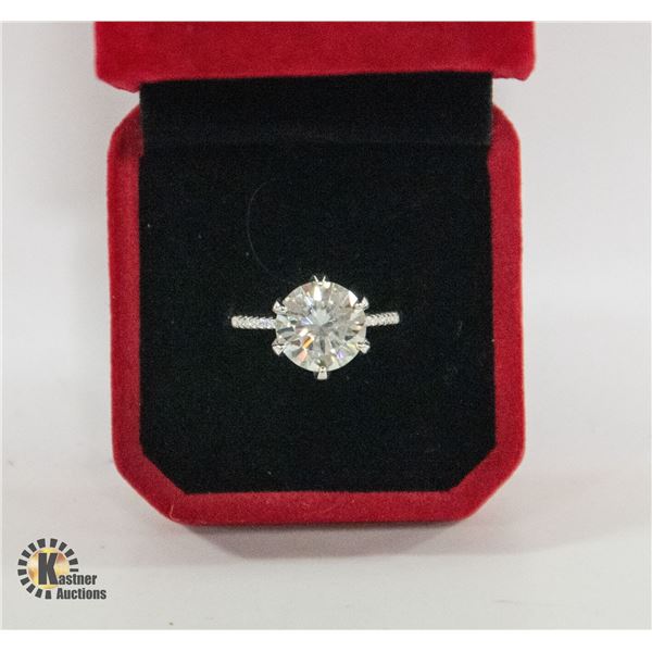 MOISSANITE STONE 5.00 CT GRA CERTIFIED WITH A
